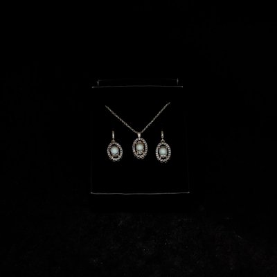 Lületaşı Kolye Küpe Set - KS4