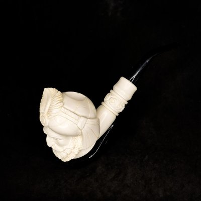 Türk Sultan Başı Lületaşı Pipo - 1073