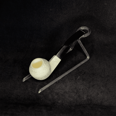 Bulldog Köşeli Az Kıvrık Saplı Lületaşı Pipo - 1007