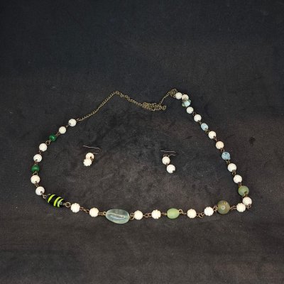 Lületaşı Kolye Küpe Set - KS29