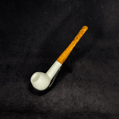 Elma Düz Saplı Lületaşı Pipo - 1014