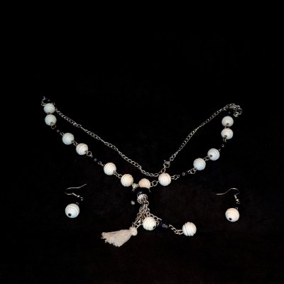 Lületaşı Kolye Küpe Set - KS24