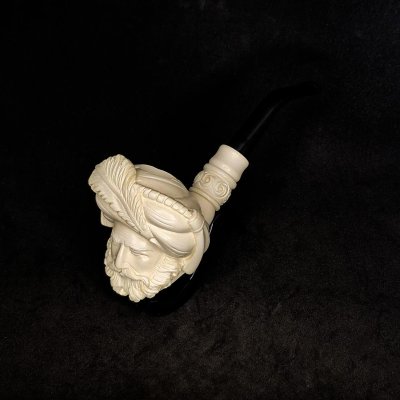 Türk Sultan Başı Lületaşı Pipo - 1024
