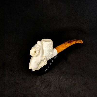 Geyik Figürlü Lületaşı Pipo - 1041