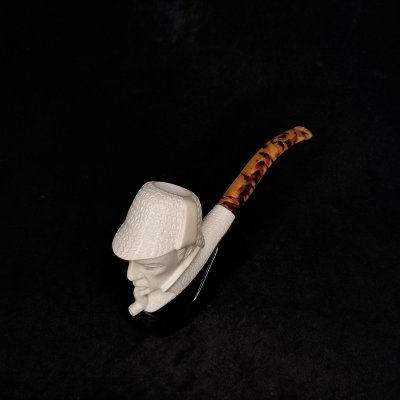 Sherlock Holmes Figürlü Lületaşı Pipo - 1101