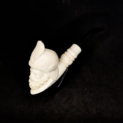 Türk Sultan Başı Lületaşı Pipo - 1074