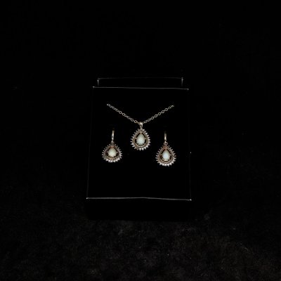 Lületaşı Kolye Küpe Set - KS8