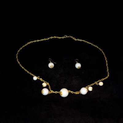 Lületaşı Kolye Küpe Set - KS21