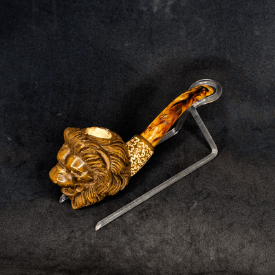 Aslan Figürlü Lületaşı Pipo - 1000