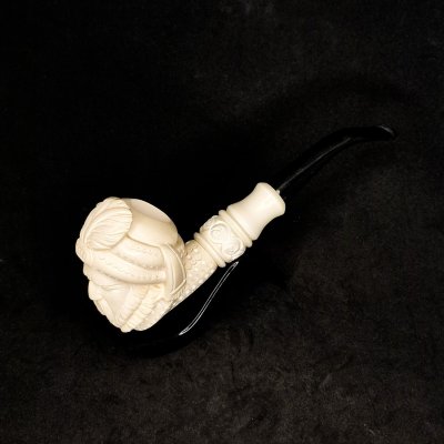 Türk Sultan Başı Lületaşı Pipo - 1055