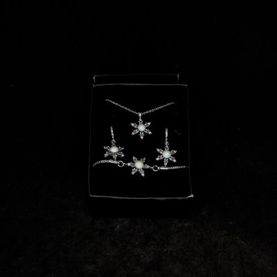 Lületaşı Kolye Küpe Bileklik Set - KS5