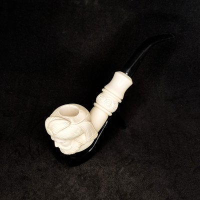 Türk Sultan Başı Lületaşı Pipo - 1054