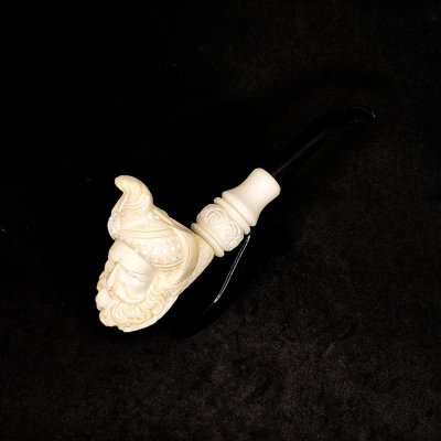 Türk Sultan Başı Lületaşı Pipo - 1059