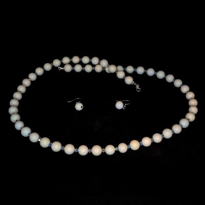 Lületaşı Kolye Küpe Set - KS22
