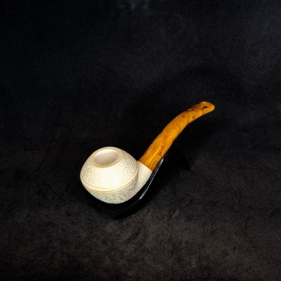 Buldog Kıvrık Saplı Lületaşı Pipo - 1020