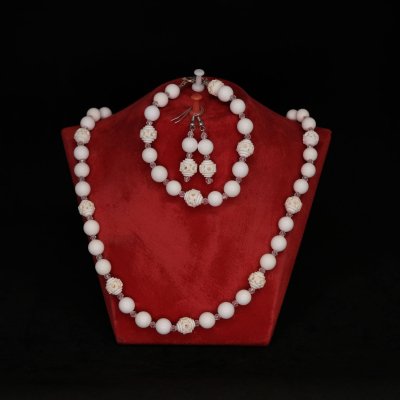 K12 Lületaşı Kolye Küpe Bileklik Set
