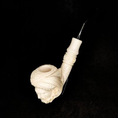 Türk Sultan Başı Lületaşı Pipo - 1071