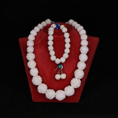 K27 Lületaşı Kolye Küpe Bileklik Set