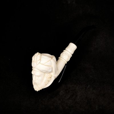 Türk Sultan Başı Lületaşı Pipo - 1072