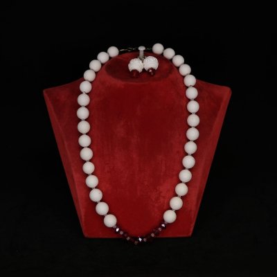 K19 Lületaşı Kolye Küpe Set
