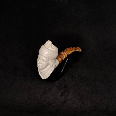 Kızılderili Figürlü Lületaşı Pipo - 1096