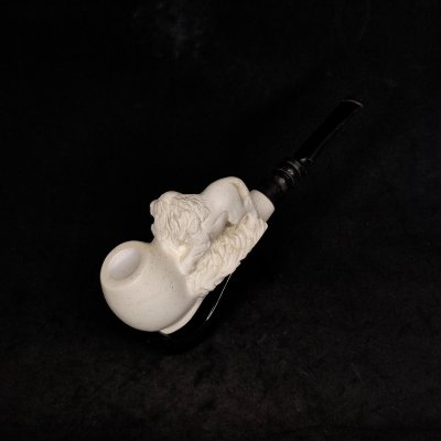 Aslan Figürlü Lületaşı Pipo - 1111